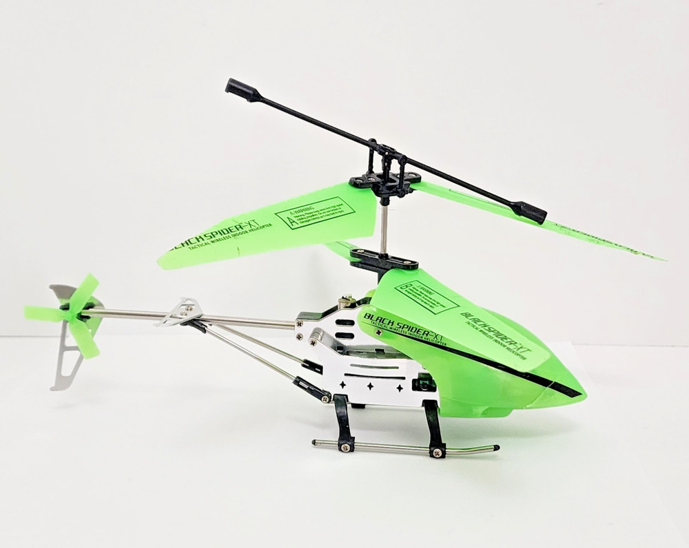 Black Spider XT Tactical Wireless Indoor RC Infrared Helicopter RTF Untested