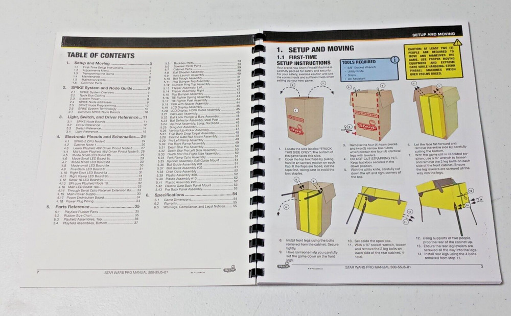 STAR WARS - PRO, STERN, SERVICE AND OPERATION MANUAL