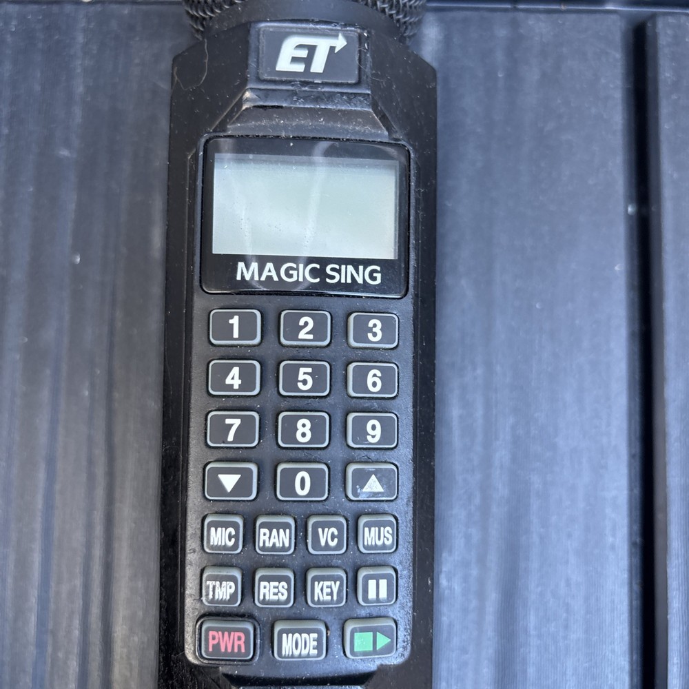 Magic Sing Karaoke w/ Cables, Manual & Case (Sticky, Not Tested, Please Read)