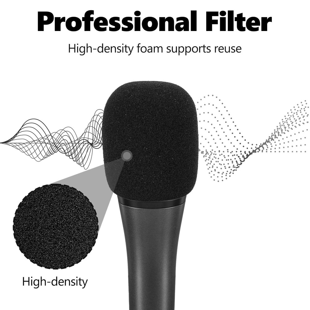 for Creators Foam Windscreen Compatible with Sennheiser E 935, E 945, E 835, ...