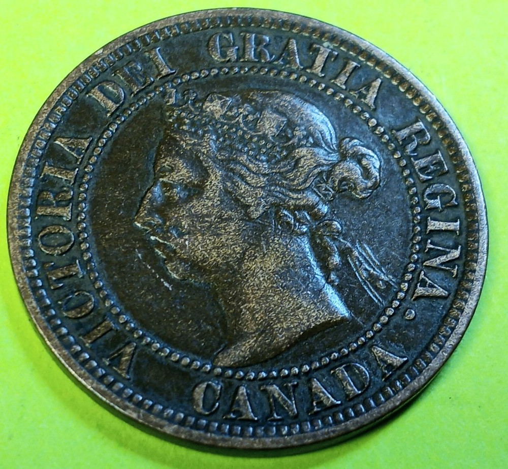1891 SD/LL Canada Large Cent C-3 OBV