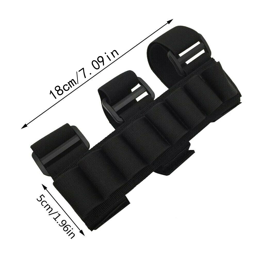 8 Round Shotgun Shell Holder Adjustable Strap Arm Pouch Shooting Accessories