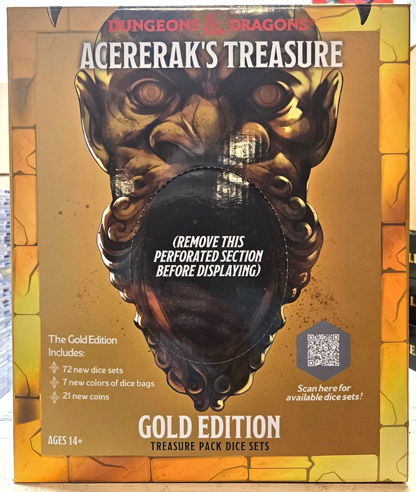 D&D Acererak's Treasure Pack Gold Edition 1x Pack pulled from New Display