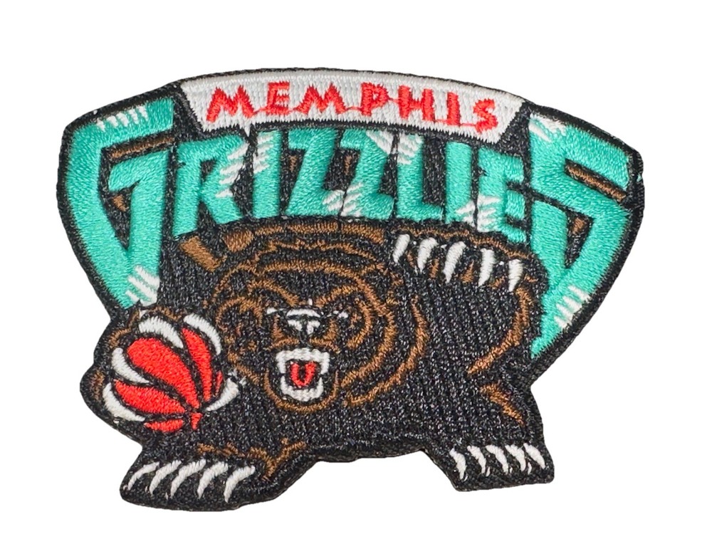 Memphis Grizzlies Throwback Embroidered Iron On Patch
