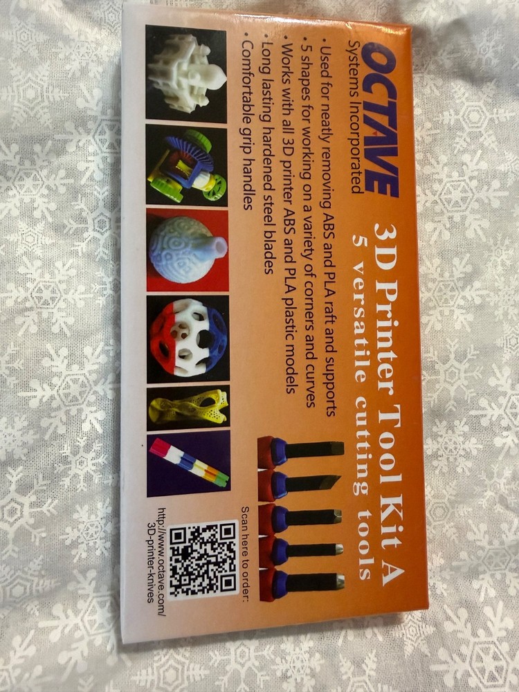 Octave 3D Printer Tool Kit A - knife set - 5 versatile cutting tools