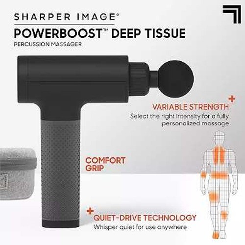 Sharper Image Powerboost® Deep Tissue Percussion Massager-New in Box