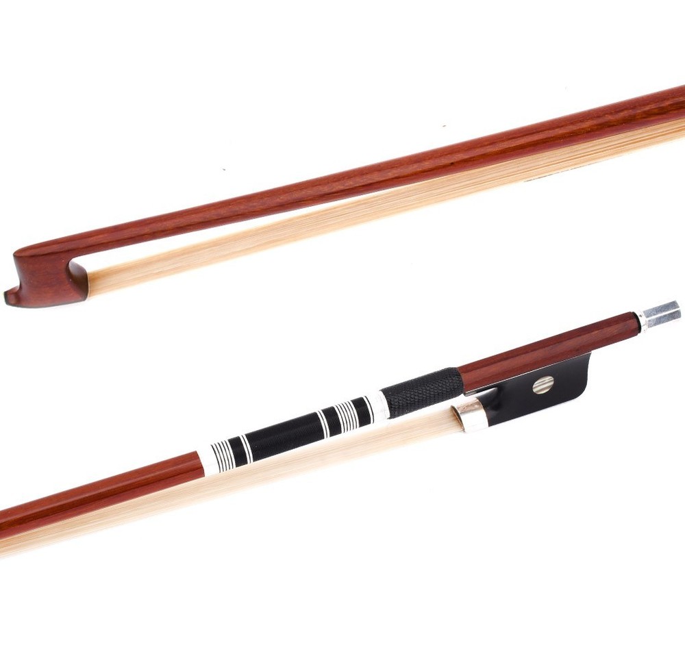 D. Peccatte Copy Master Pernambuco Viola Bow Ebony Big Eye Frog Silver Part Fast