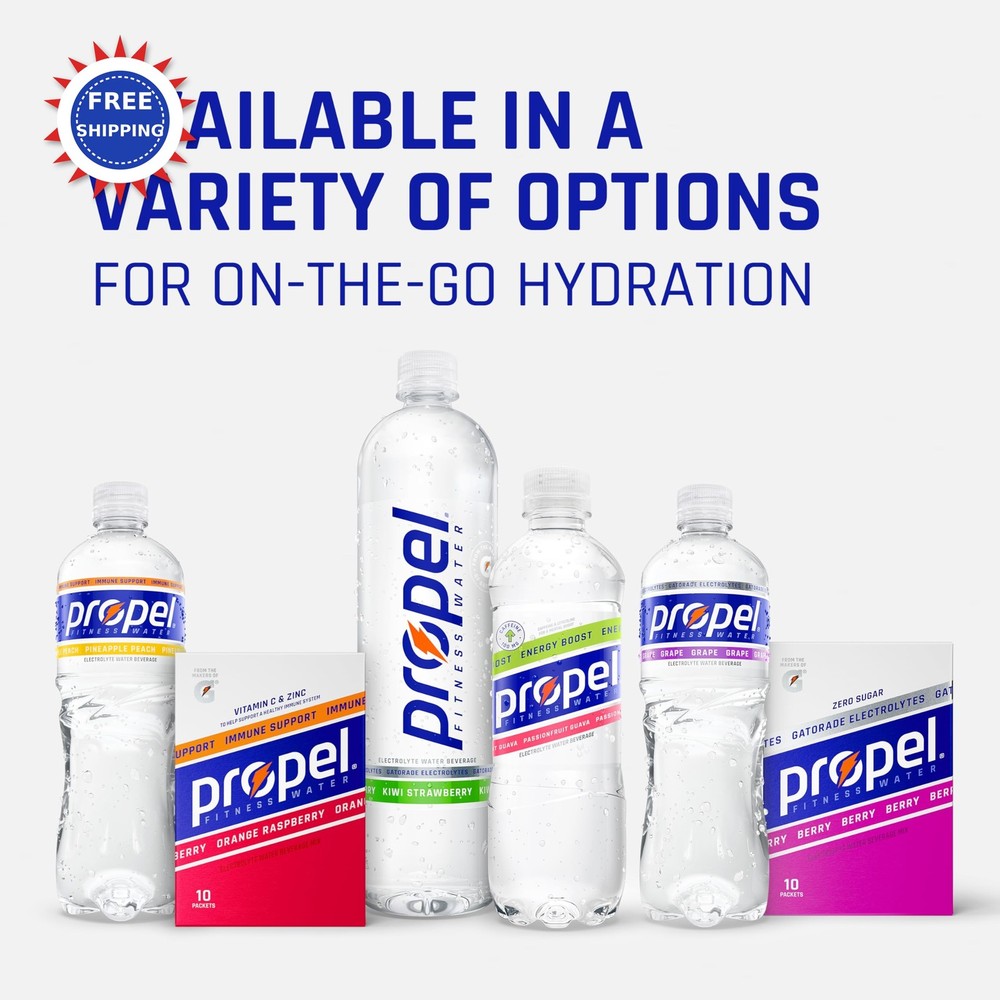 Propel Energy Boost Flavored Water Raspberry Green Tea 16.9oz 12 Pack Zero