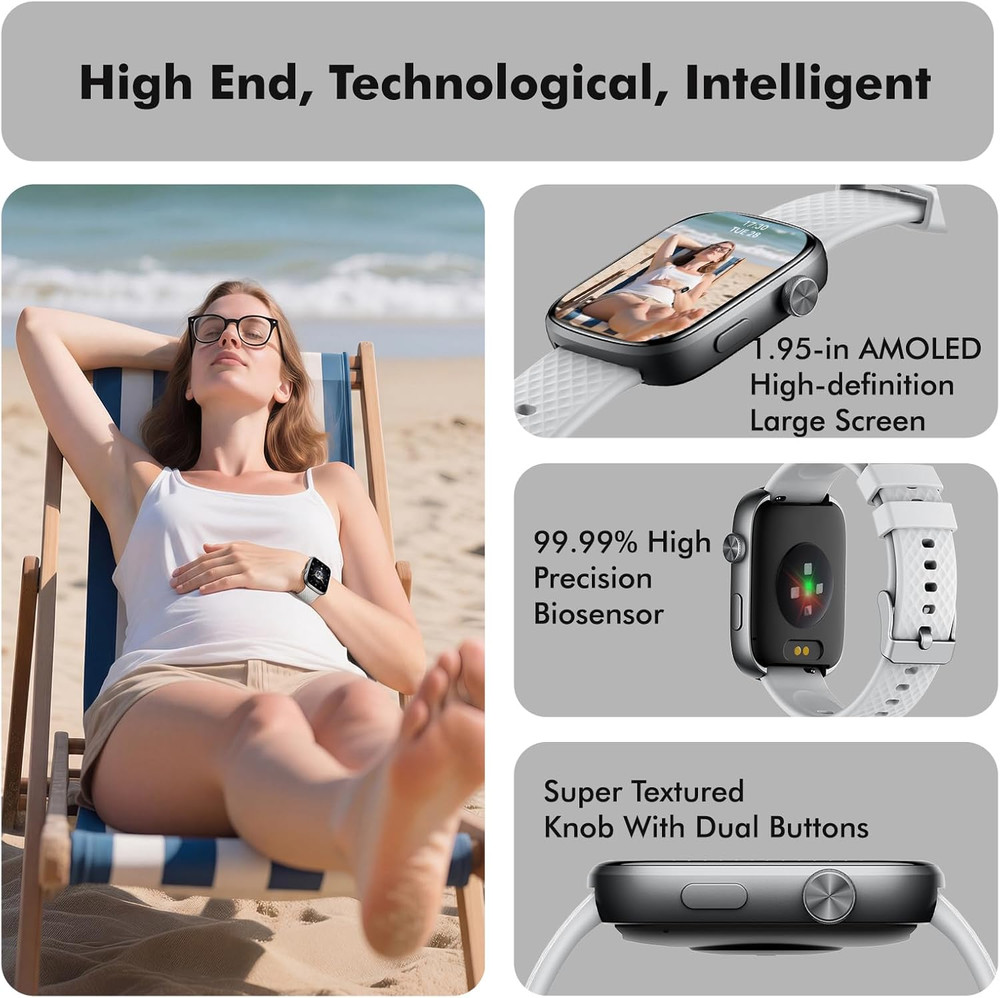 Smart Watch for Women Men - (Answer/Make Calls) Compatible with Ios/Android Phon