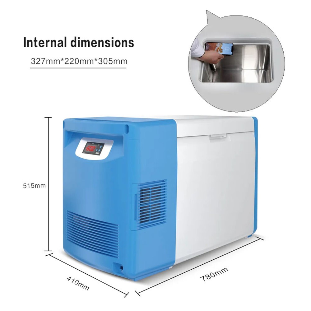 20L -86℃ Ultra-low Temperature Freezer Samples Storage Refrigerator Laboratory