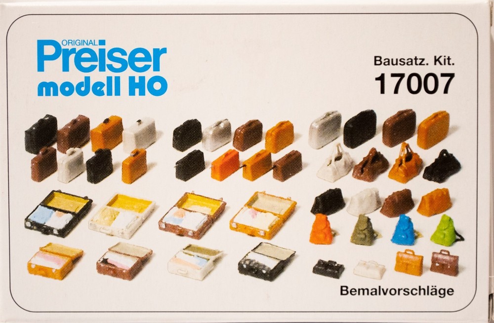 Preiser HO# 17007 Luggage - Kit