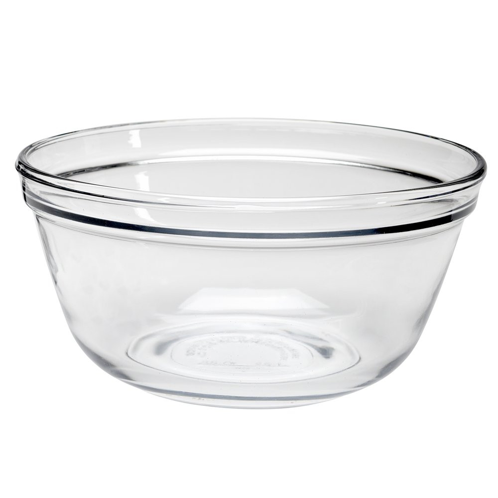 Mainstays Clear Glass Mixing Bowl Baker Kitchen,4QT