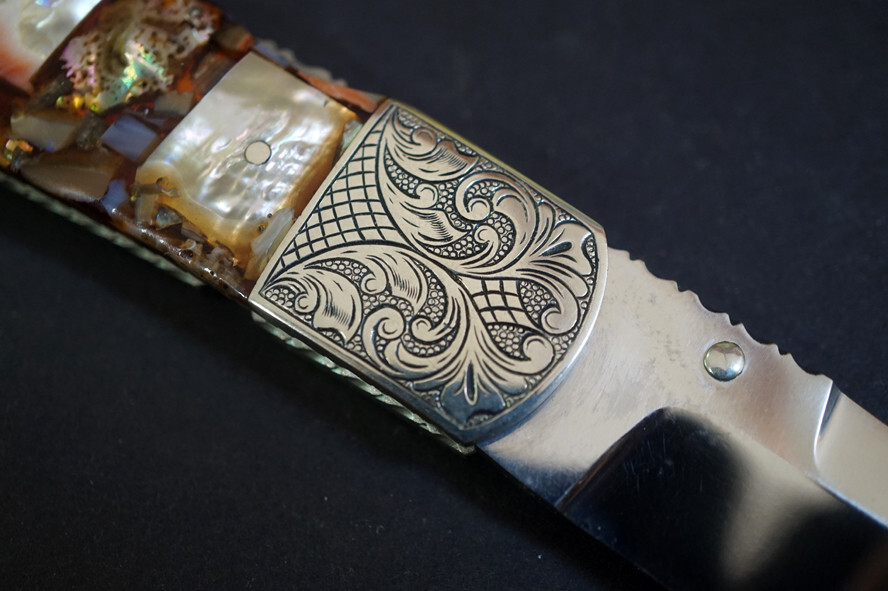 HARVEY McBURNETTE Custom Front Lock Folder Knife RARE RARE