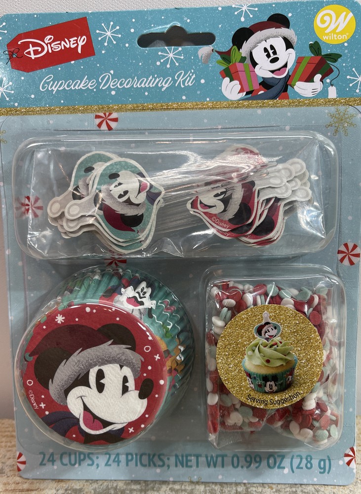 Wilton Disney Christmas Mickey Mouse Cupcake Decorating Kit