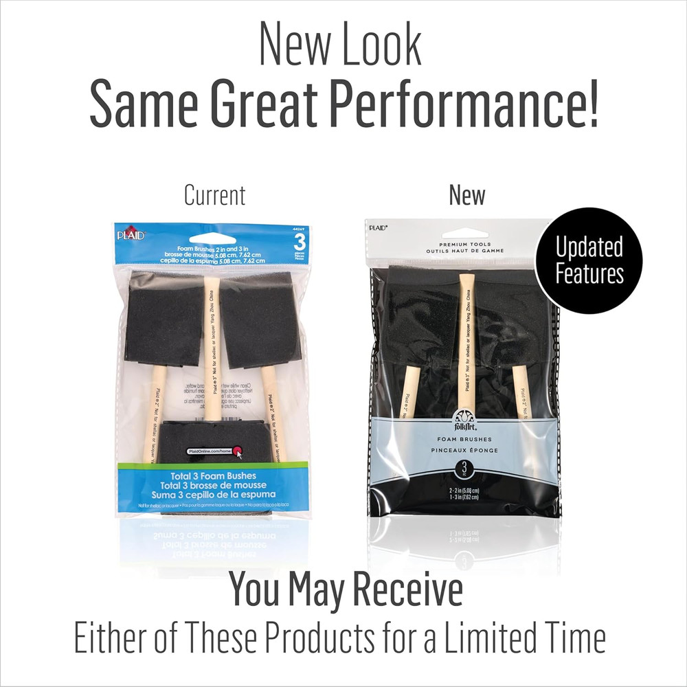 Foam Brushes, 44269 (3 Pack), One Size