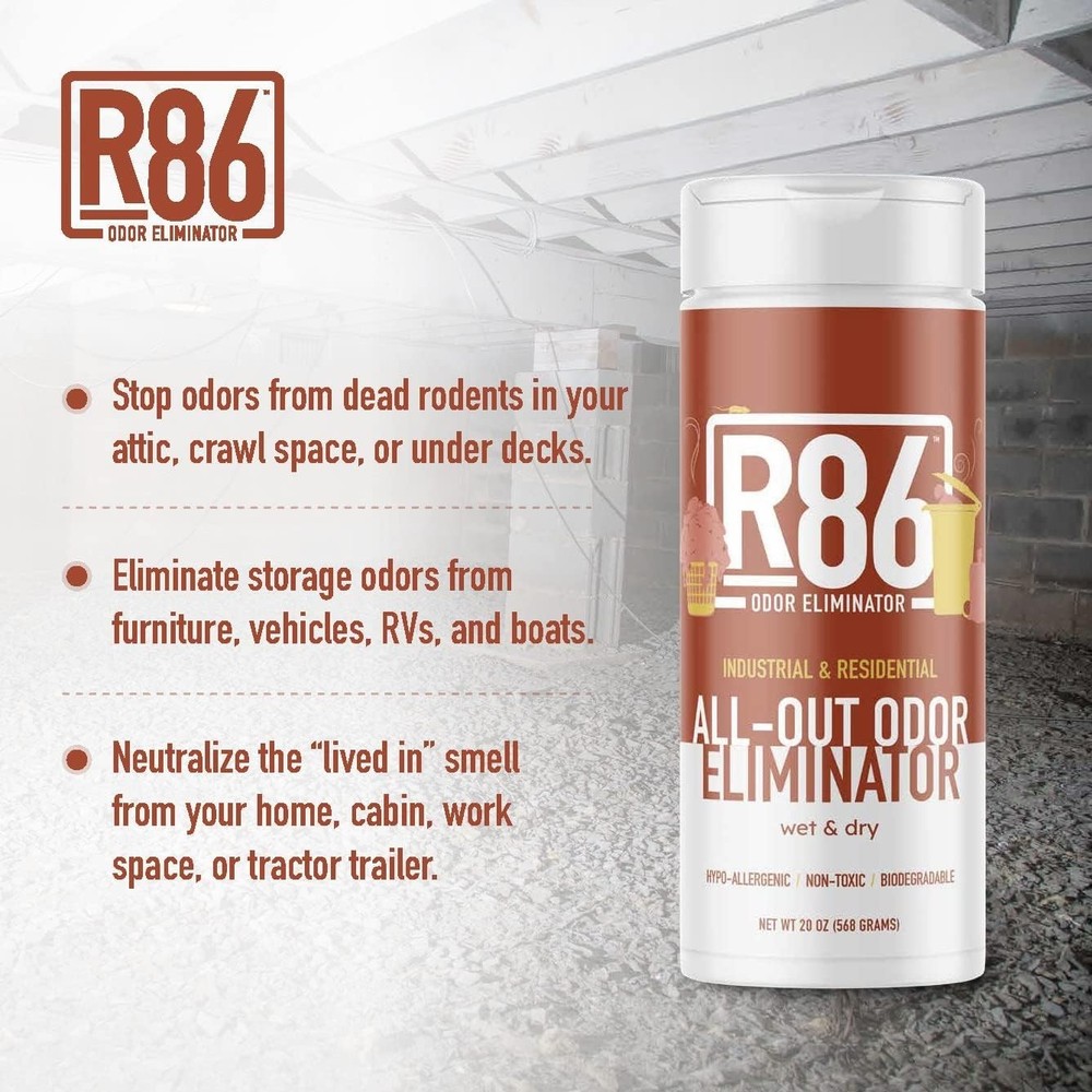 Versatile Odor Control Powder | Biodegradable, Effective for Dead Animal Smells