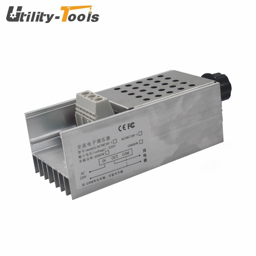 10000W Maximum Power 110-220V SCR Motor Speed Controller Volt Regulator Dimmer