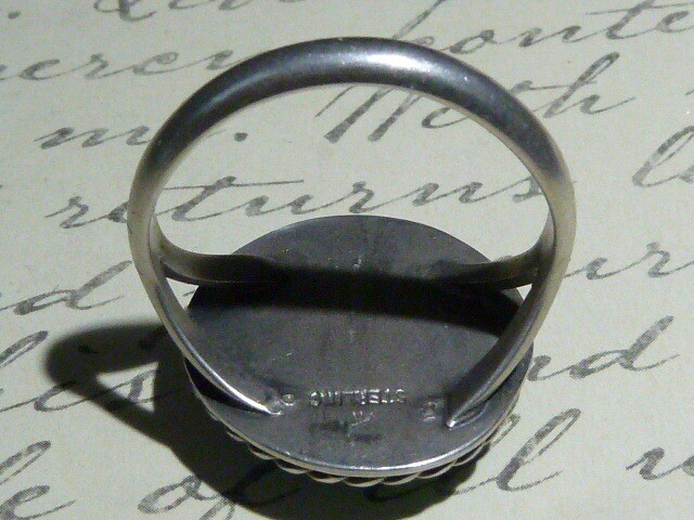 Classic Handcrafted Southwestern Turquoise Ring, Sterling, Size 11
