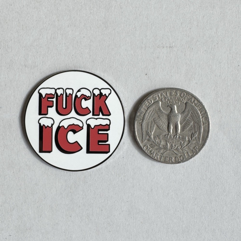 F*** Ice Enamel Pin And Free Sticker