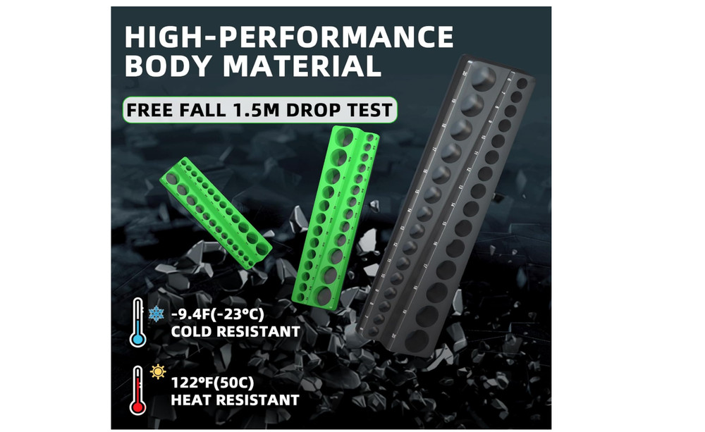 Magnetic Socket Organizer Holder Set For Tool Box Drawer, Toolbox Organization I