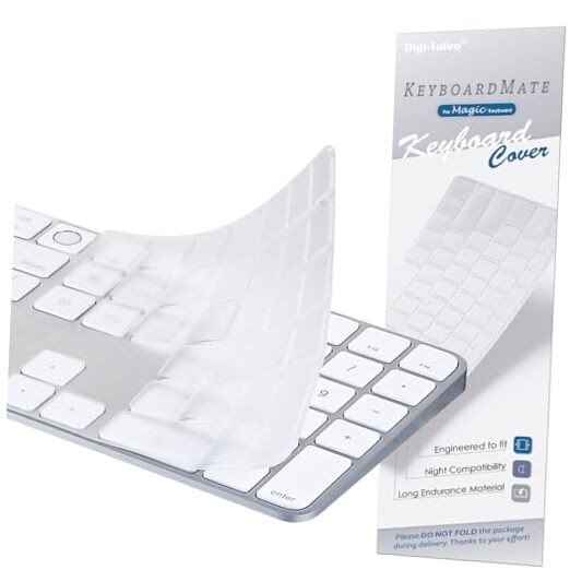 Keyboard Cover for 2024 M4 iMac Magic 2024 A3119 (Touch ID & Long Model)
