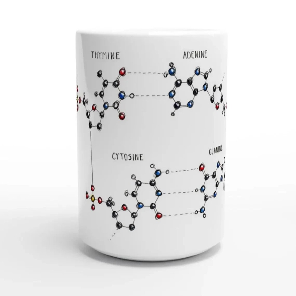 DNA Mug Base Pairing Science Coffee Cup Gift