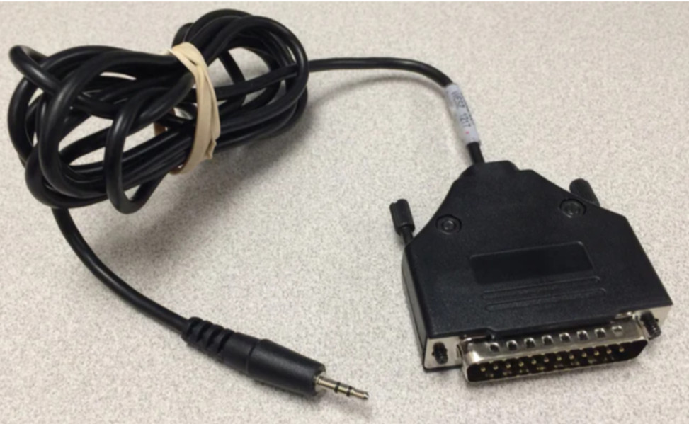 One RS232 printer interface cable 2.5mm RS232 meter connector and 25 pin RS232