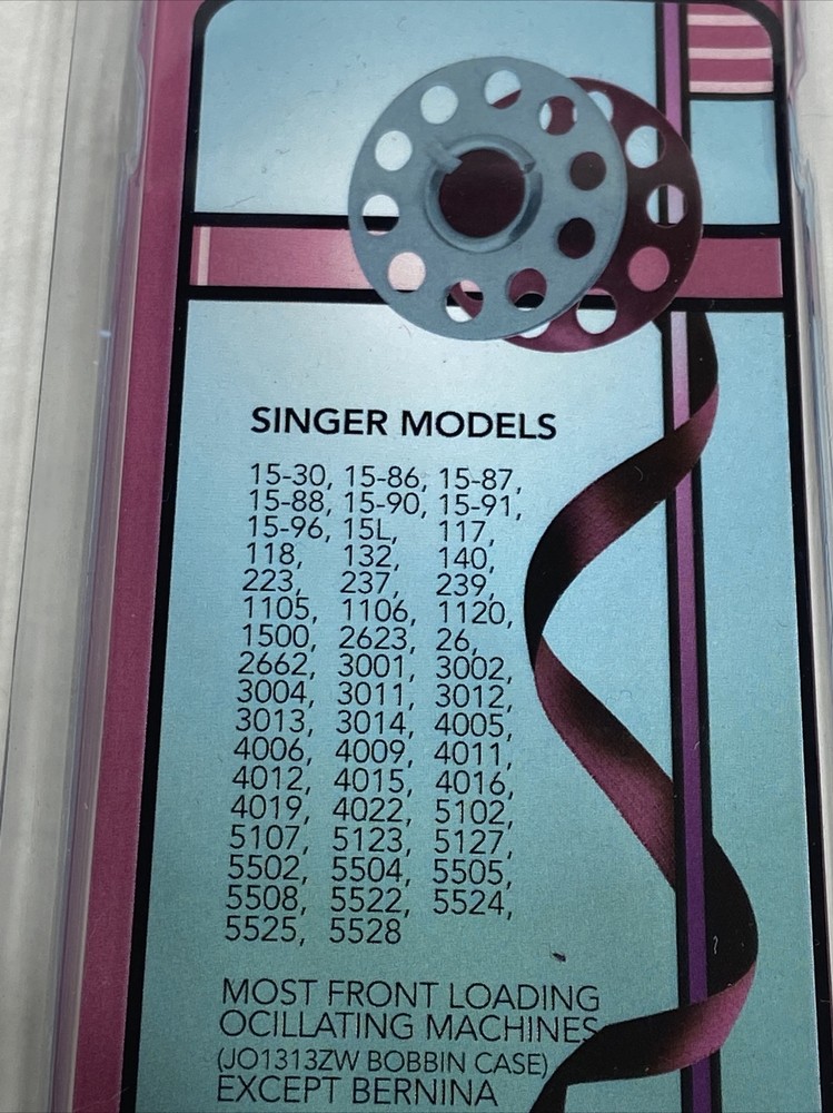 Alphasew Bobbin 10 Pack Card#2518A Most Front Load Oscillating Machine, EVERSEWN