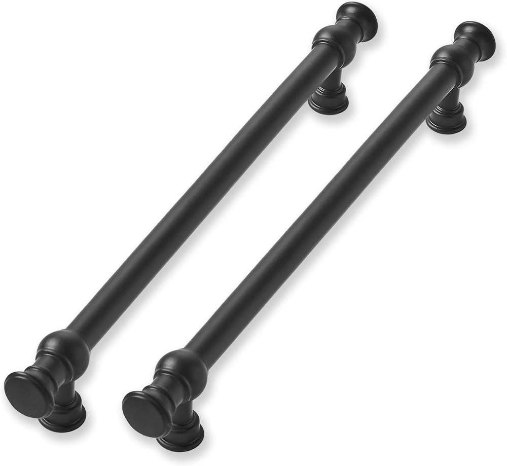 Matte Black 8" Cabinet Pulls - 10 Pack Heavy Duty Home Handles