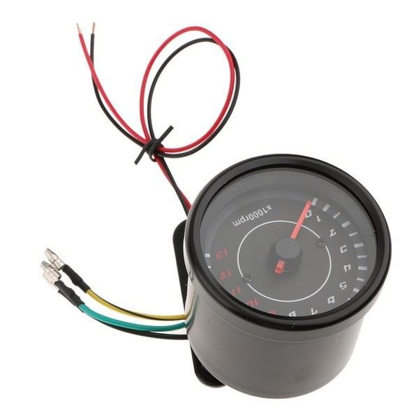 Motorbike LED Backlight Speedometer W/Bracket