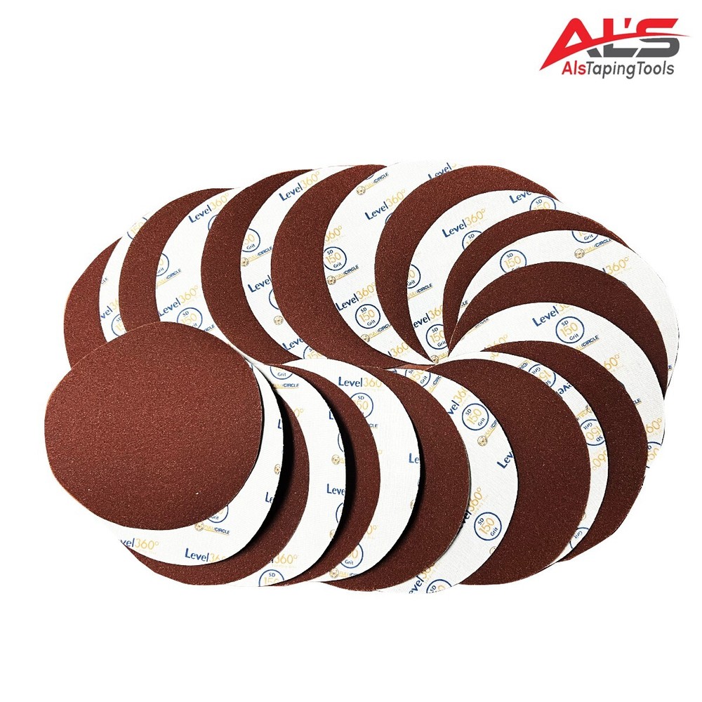 Radius 360 Drywall Sanding Discs, 9" 180-Grit *25-Pack* Fits PC 7800