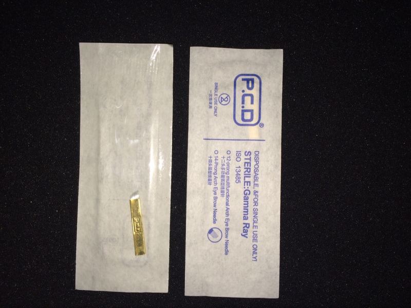 40PC Permanent Makeup Tattoo 7/12/14/16 Microblading Needle Each 10 Ink Cup Set