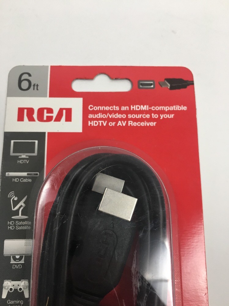 RCA VH6HHR HDMI Cable 6ft