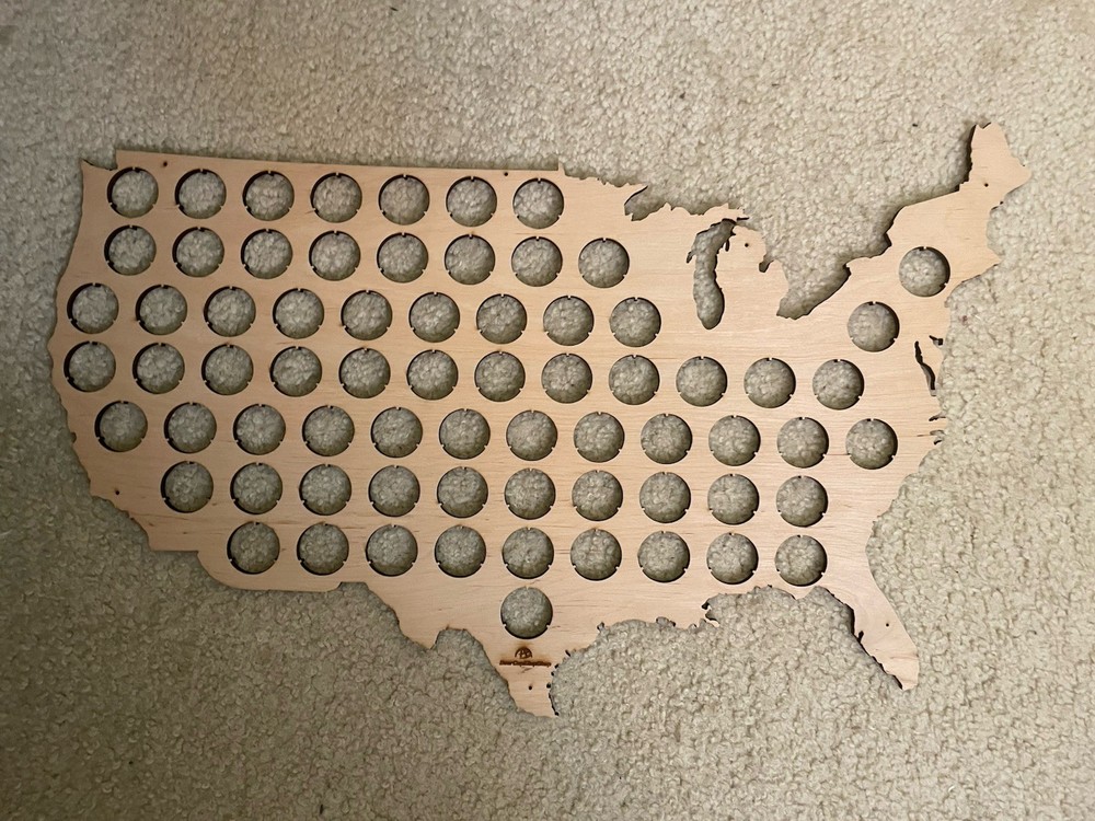 50 State Wine Cork and Beer Cap Holder