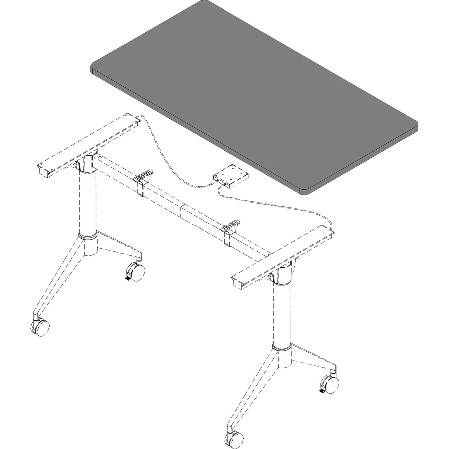 Lorell Width-Adjustable Training Table Top (llr-62593) (llr62593)
