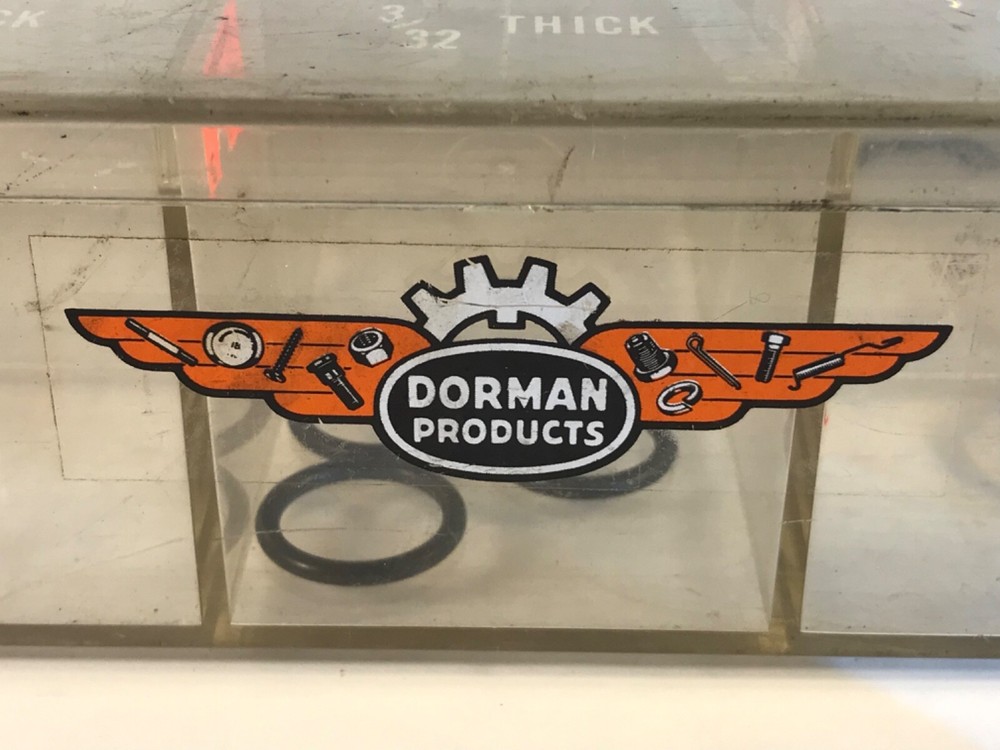 Vintage Dorman Products O-Ring Washers Graphic Container Case Tool Box