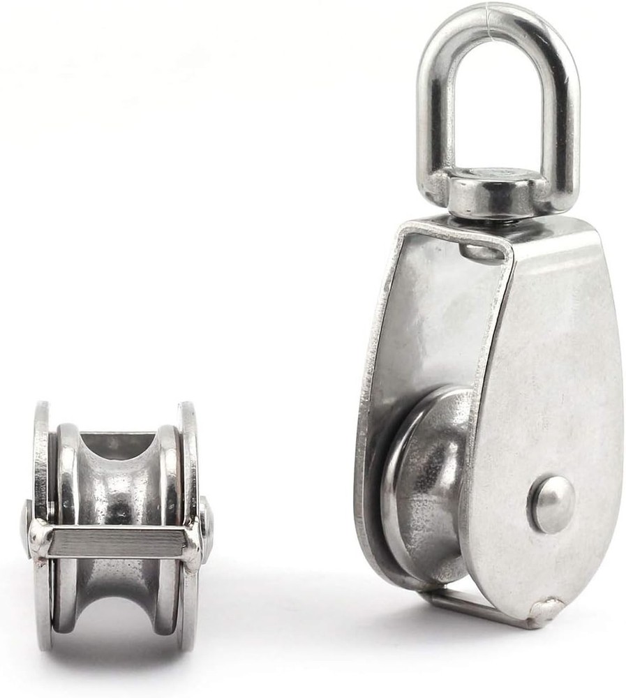 Compact 2-Pack M15 Stainless Steel Swivel Blocks for Safe Rigging Solutions