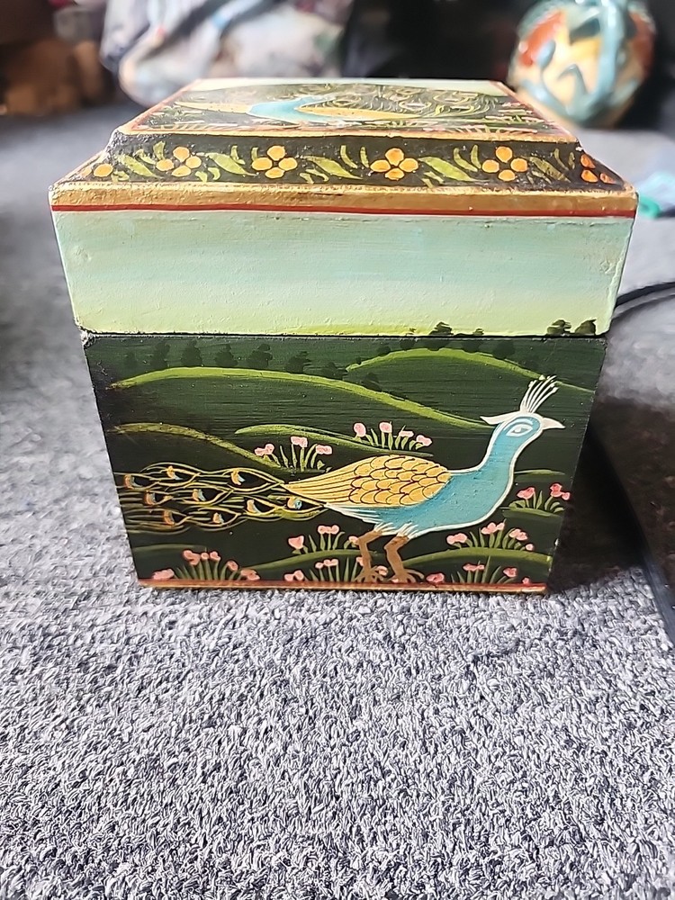 Peacock Trinket Box