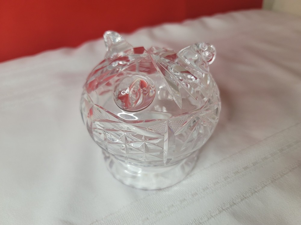 CRYSTAL FOOTED JAM JAR - GREAT CONDITION