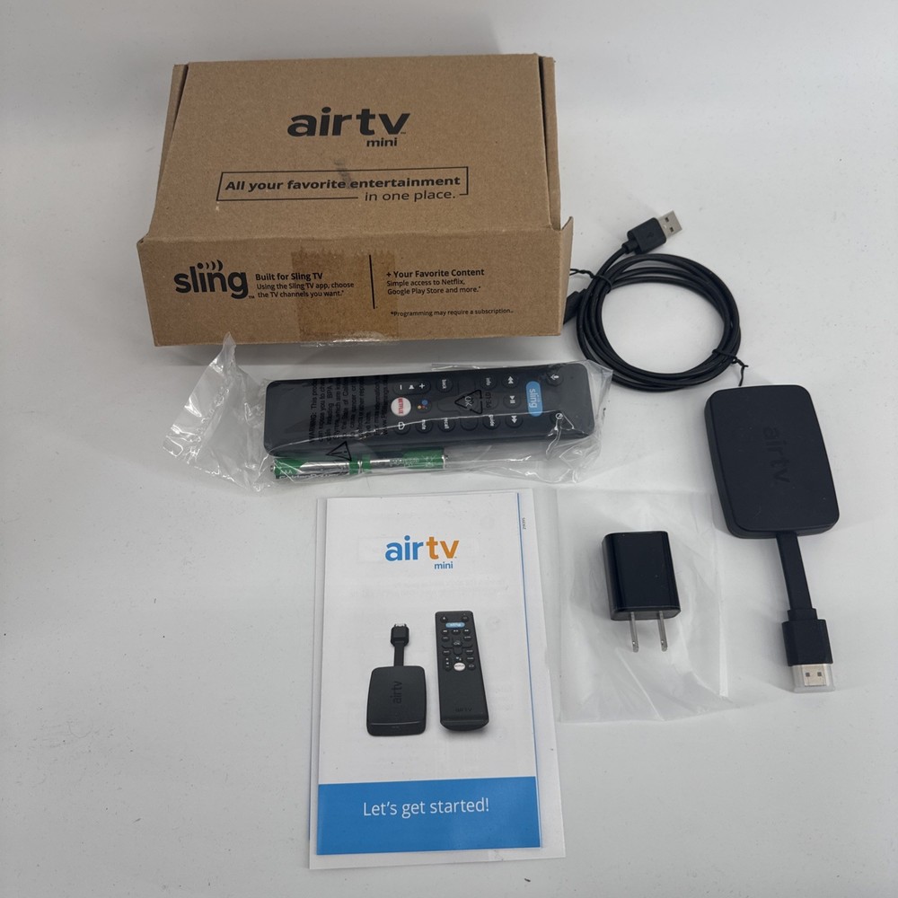 SLING AIR TV MINI DONGLE MULTI FUNCTION BLUETOOTH REMOTE NEW