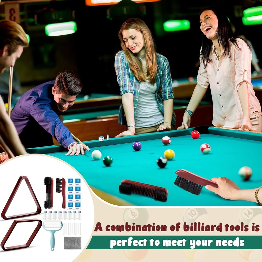 22-Piece Pool Table Cleaning & Accessory Set for Ultimate Performance
