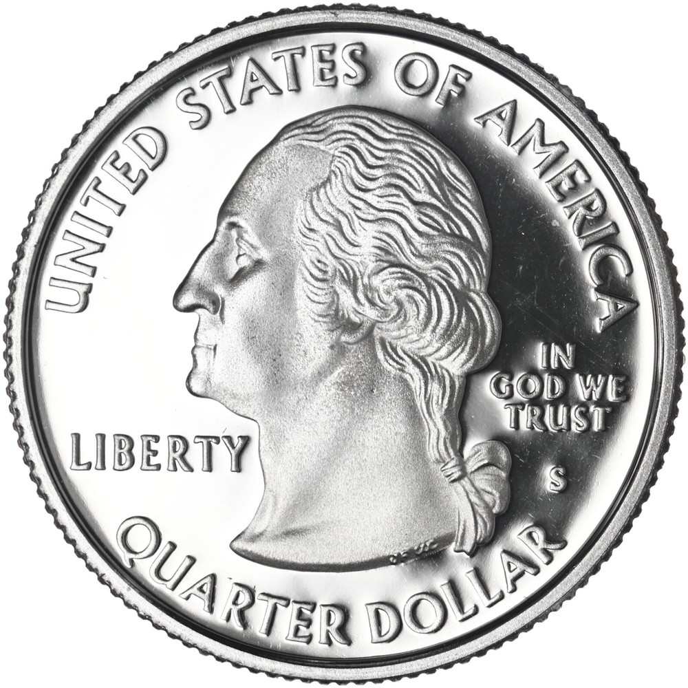 2007 S State Quarter Wyoming Gem DCam Proof CN-Clad