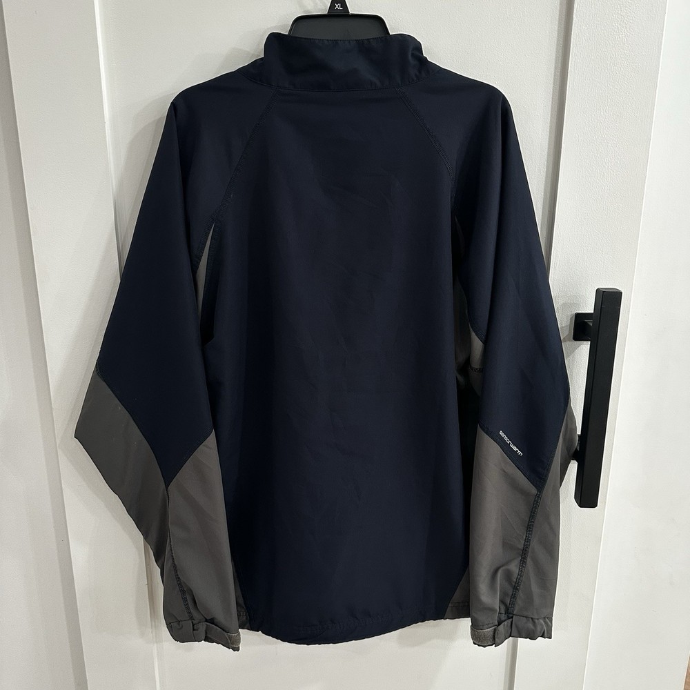 Ping Villanova Navy and Gray Quarter-Zip Golf Pullover Jacket. Size Large.
