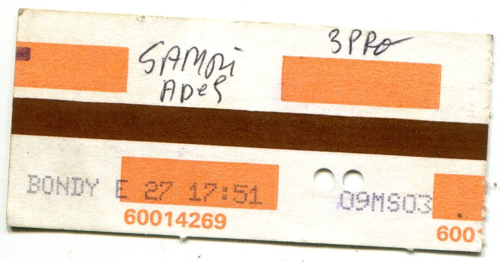 Vintage 2003 Orange Card Coupon
