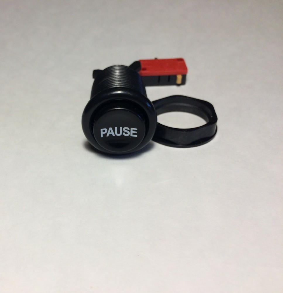 Push Button PAUSE black micro switch replacement multicade arcade cabinet