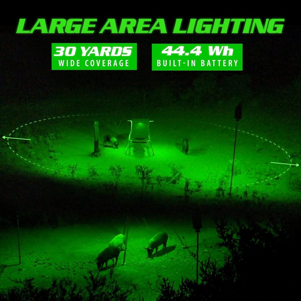 | Kill Light Outfitter Solar-Powered Feeder Light - Night Hog Hunting | Motion-A
