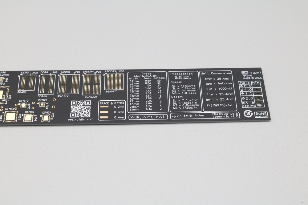 NVIDIA GeForce GTX PCB Engineering Ruler 1st Generation 12"
