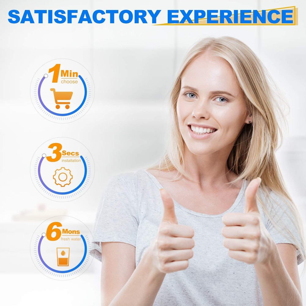 RWF0700A Refrigerator Water Filter Replacement for Samsung DA29-00020B, 4PACK