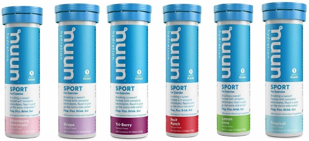 NUUN Hydration Variety Pack New & Improved (6 Flavors - 60 Tabs)