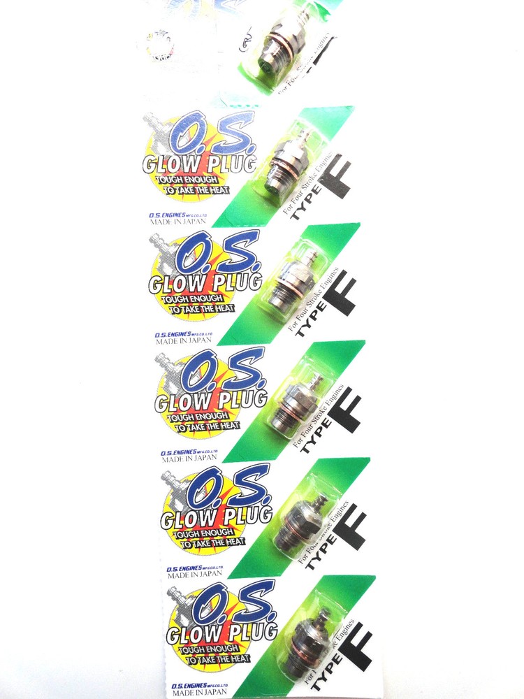 OS Type F Medium 4 Stroke Nitro Glow Plug - 6 Pack 71615009